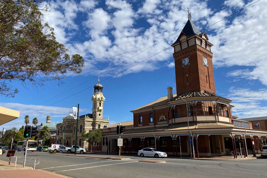 Broken Hill's Town Square is surrounded by rich built heritage